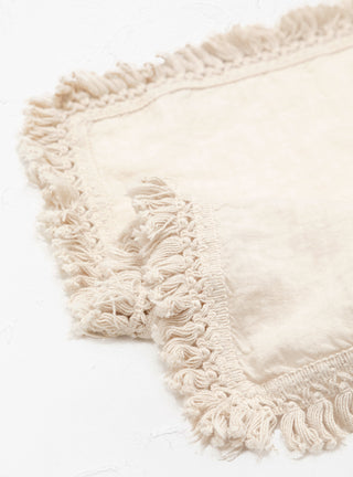 Napkin with Short Fringe Cream by Once Milano | Couverture & The Garbstore