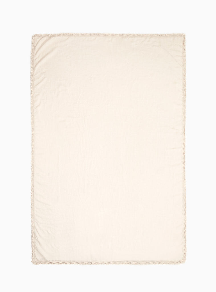 Large Fringed Tablecloth Cream by Once Milano | Couverture & The Garbstore