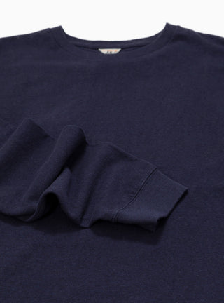 Dolly Long Sleeve T-shirt Navy Melange by Fil Melange by Couverture & The Garbstore