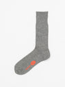 Cody Socks Grey Melange by Fil Melange by Couverture & The Garbstore