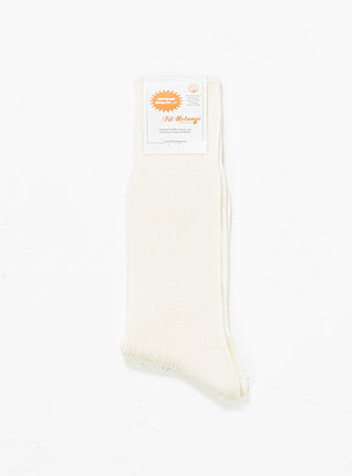 Cody Socks White by Fil Melange | Couverture & The Garbstore