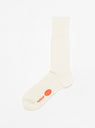 Cody Socks White by Fil Melange | Couverture & The Garbstore