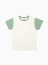 La'ie Short Sleeve T-shirt Off White & Sage by Sunray Sportswear | Couverture & The Garbstore