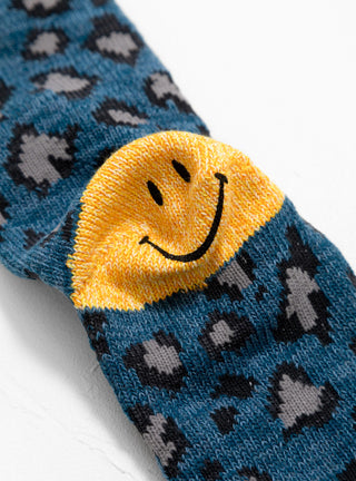 84Yarns Smilie Leopard Socks Blue by Kapital | Couverture & The Garbstore