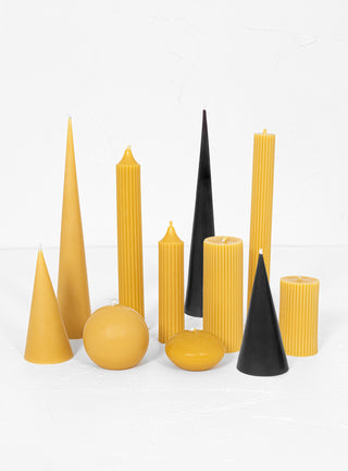 Black Double Cone Candle Set by BZZWAX | Couverture & The Garbstore