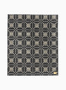 Wool Blanket Black Jacquard by BasShu | Couverture & The Garbstore