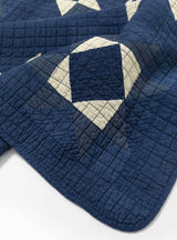Patchwork Quilt Navy & Ecru by BasShu | Couverture & The Garbstore