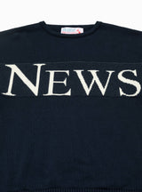 Kendrew News Sweater Navy by The English Difference | Couverture & The Garbstore