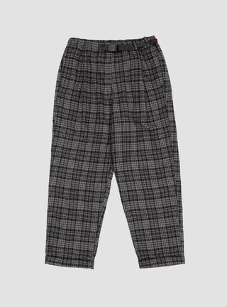 Wool Blend Tuck Tapered Pants Grey Check by Gramicci by Couverture & The Garbstore
