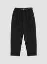 Wool Blend Tuck Tapered Pants Black by Gramicci | Couverture & The Garbstore