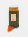 Wool Switching Socks Olive by Mauna Kea | Couverture & The Garbstore