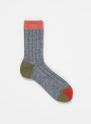 Wool Switching Socks Grey by Mauna Kea | Couverture & The Garbstore