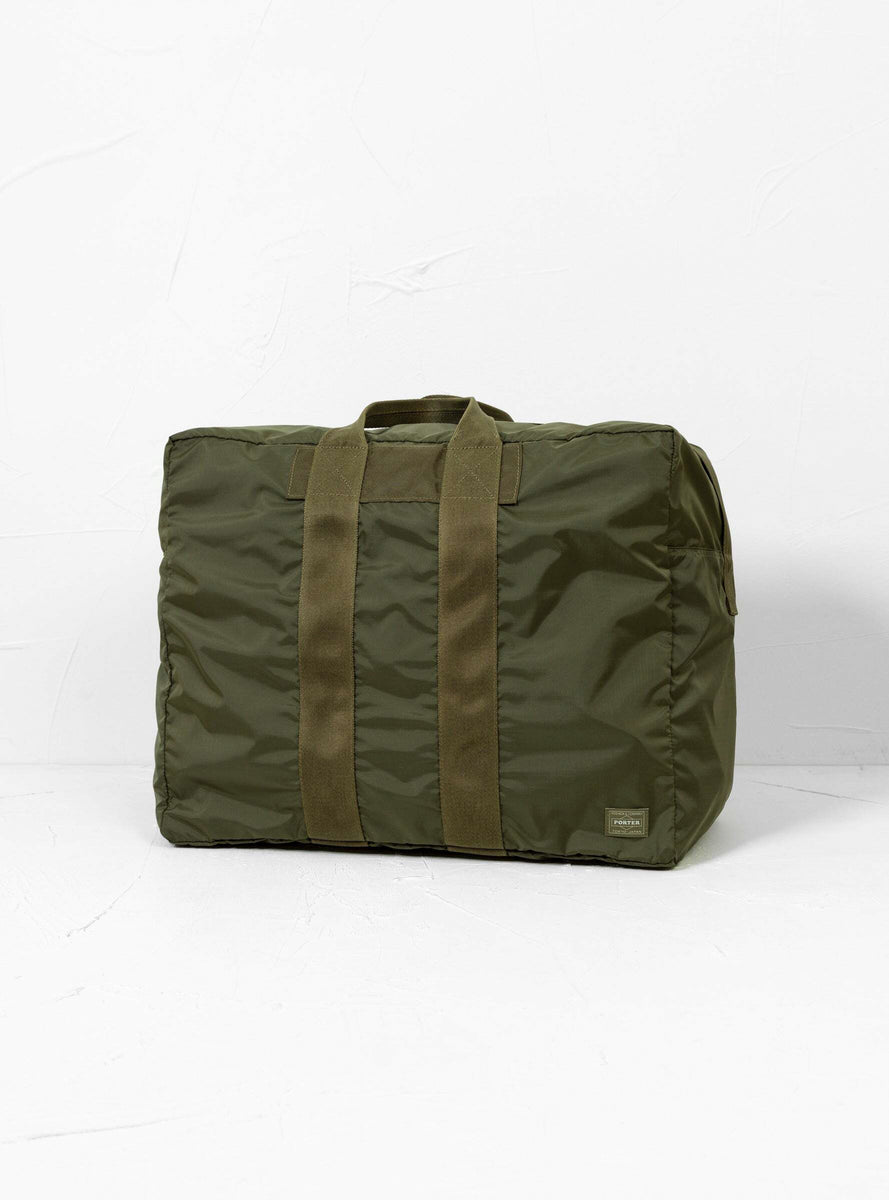 Flex 2Way Duffle Bag Small Olive Drab by Porter Yoshida & Co