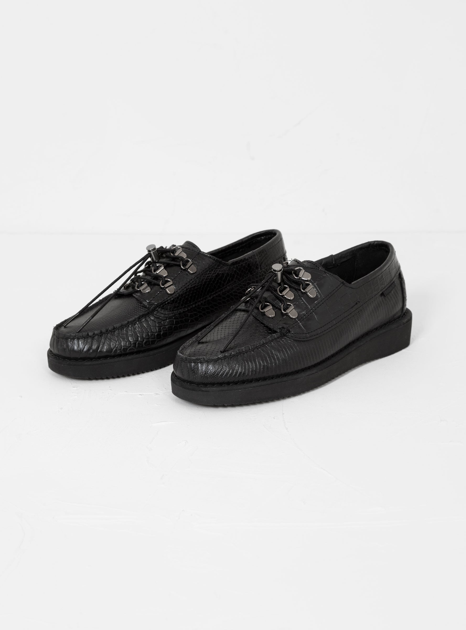 x Engineered Garments Overlap Exotic Shoes Black