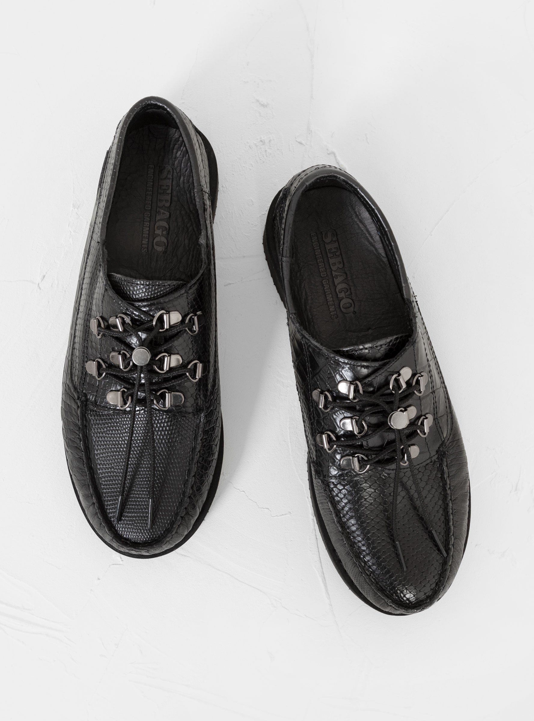 x Engineered Garments Overlap Exotic Shoes Black