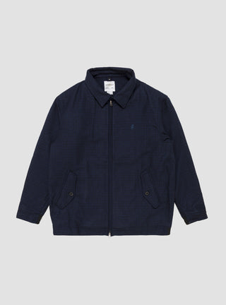Wool Blend Short Blouson Navy Check by Gramicci | Couverture & The Garbstore