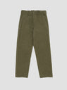 French Work Pants Army Green by Orslow by Couverture & The Garbstore