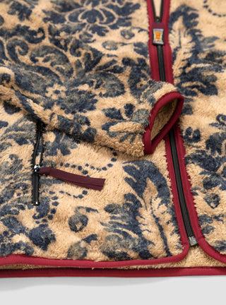 Damask Fleece Zip Blouson Jacket Beige by Kapital by Couverture & The Garbstore