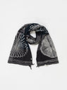 Compressed Wool 5 Rings Scarf Black by Kapital by Couverture & The Garbstore