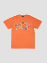 Flower Collegiate Pig Dyed T-Shirt Orange by Stüssy by Couverture & The Garbstore