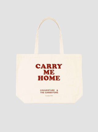 Carry Me Home Tote Bag Medium Cream by Garbstore | Couverture & The Garbstore