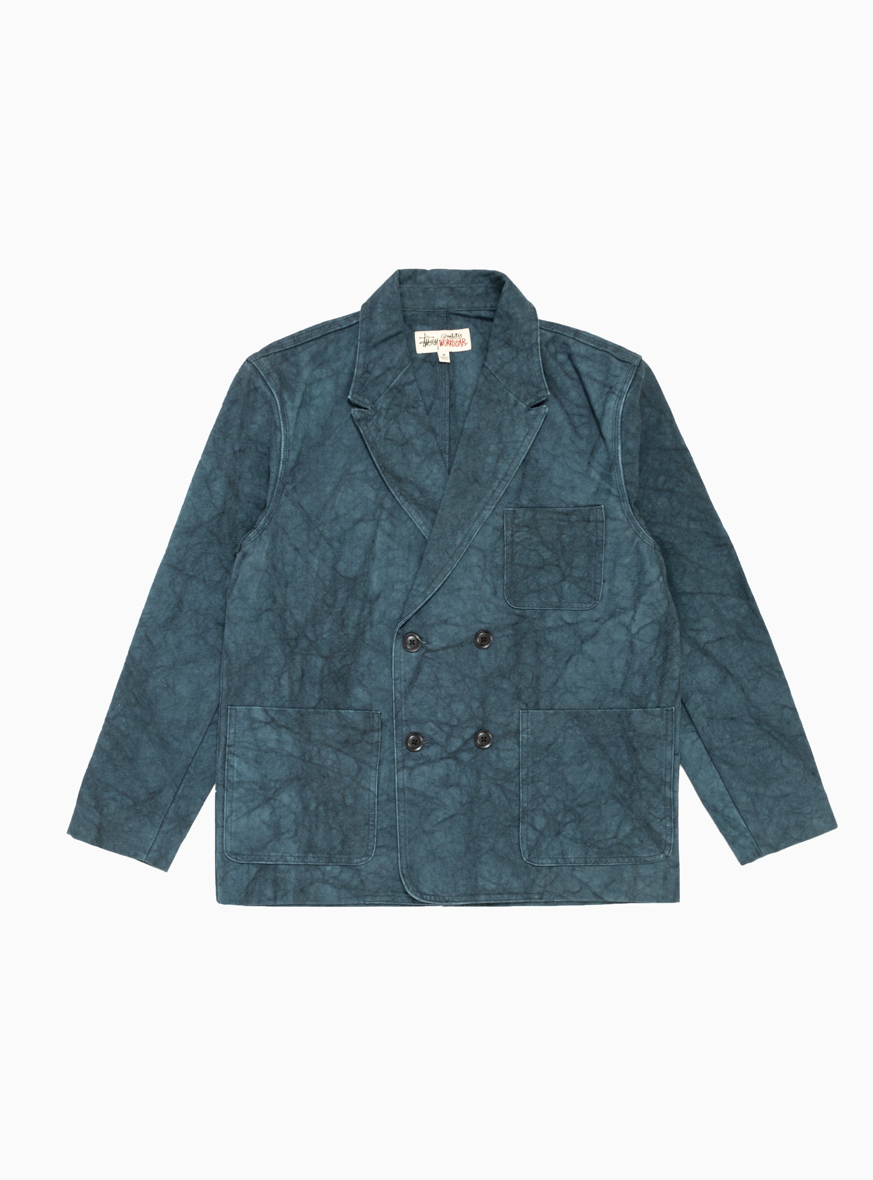 Canvas Double Breasted Jacket Navy by Stüssy | Couverture & The 