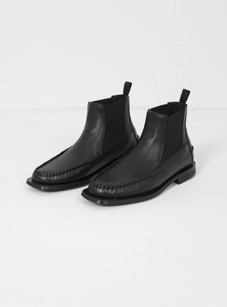 Barga Leather Boot Black by Hereu | Couverture & The Garbstore