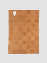 Check Rectangular Sheepskin Rug Tan & Chalk by Cawley | Couverture & The Garbstore