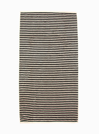 Raita Medium Towel Clay & Black by OYOY | Couverture & The Garbstore