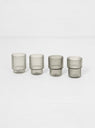 Ripple Small Glasses Smoked Set of 4 by ferm LIVING | Couverture & The Garbstore