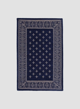Small Cross Bandana Rug Navy by Candy Design & Works | Couverture & The Garbstore