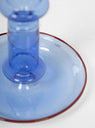 Flare Medium Glass Candle Holder Light Blue & Red by Hay | Couverture & The Garbstore