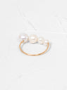 Drop Pearl Ring Warm Gold by Saskia Diez | Couverture & The Garbstore