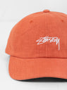 Textured Linen Low Pro Cap Burnt Orange by Stüssy by Couverture & The Garbstore
