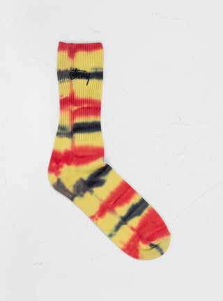 Tie Dye Socks Black by Stüssy by Couverture & The Garbstore