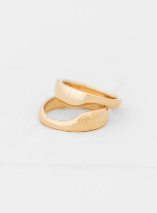 Double Irregular Gold Plated Brass Ring by Helena Rohner | Couverture & The Garbstore