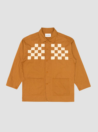 Checker Embroidered Block Jacket Walnut by Noma t.d. | Couverture & The Garbstore