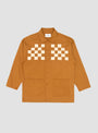 Checker Embroidered Block Jacket Walnut by Noma t.d. | Couverture & The Garbstore