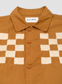 Checker Embroidered Block Jacket Walnut by Noma t.d. | Couverture & The Garbstore