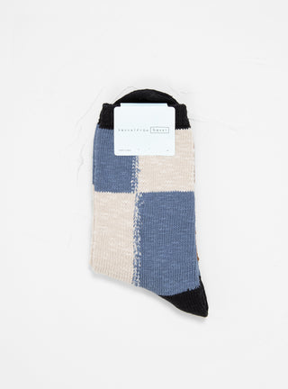 Patchwork Chunky Crew Socks Blue by Hansel From Basel | Couverture & The Garbstore