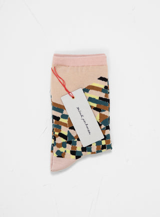 Light Collage Socks Pink Beige by Minä Perhonen | Couverture & The Garbstore