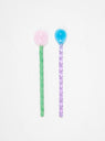 Glass Spoons Twist Set of 2 Turquoise & Light Pink by Hay | Couverture & The Garbstore