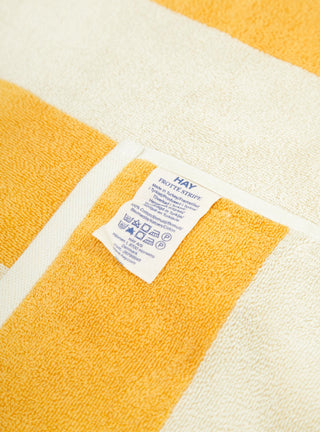 Frotte Stripe Bath Towel Warm Yellow by Hay | Couverture & The Garbstore