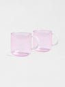 Borosilicate Mug Set of 2 Pink & White by Hay | Couverture & The Garbstore