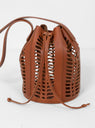 Mini Jute Die Cut Bucket Bag Terra by Modern Weaving | Couverture & The Garbstore