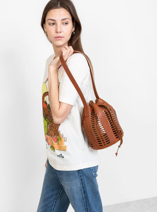 Mini Jute Die Cut Bucket Bag Terra by Modern Weaving | Couverture & The Garbstore