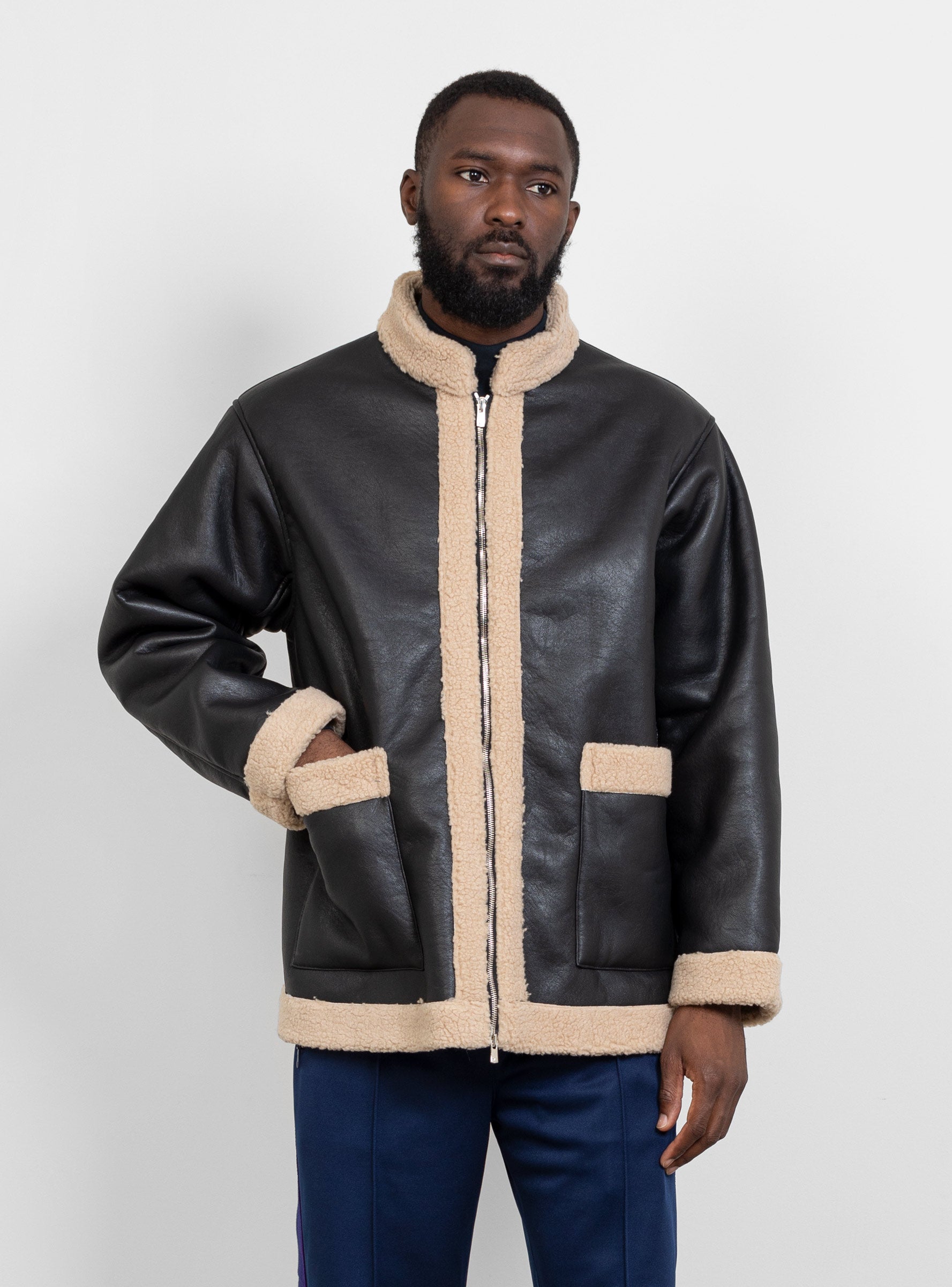 needles zipped tibetan jacket-