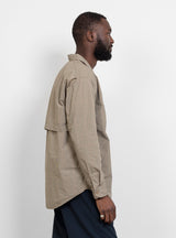 Open Collar Wind Shirt Beige by nanamica | Couverture & The Garbstore