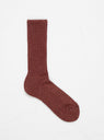 Loose Pile Socks Red by ROTOTO by Couverture & The Garbstore