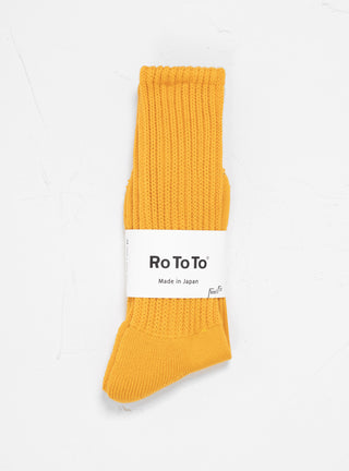 Loose Pile Socks Yellow by ROTOTO | Couverture & The Garbstore
